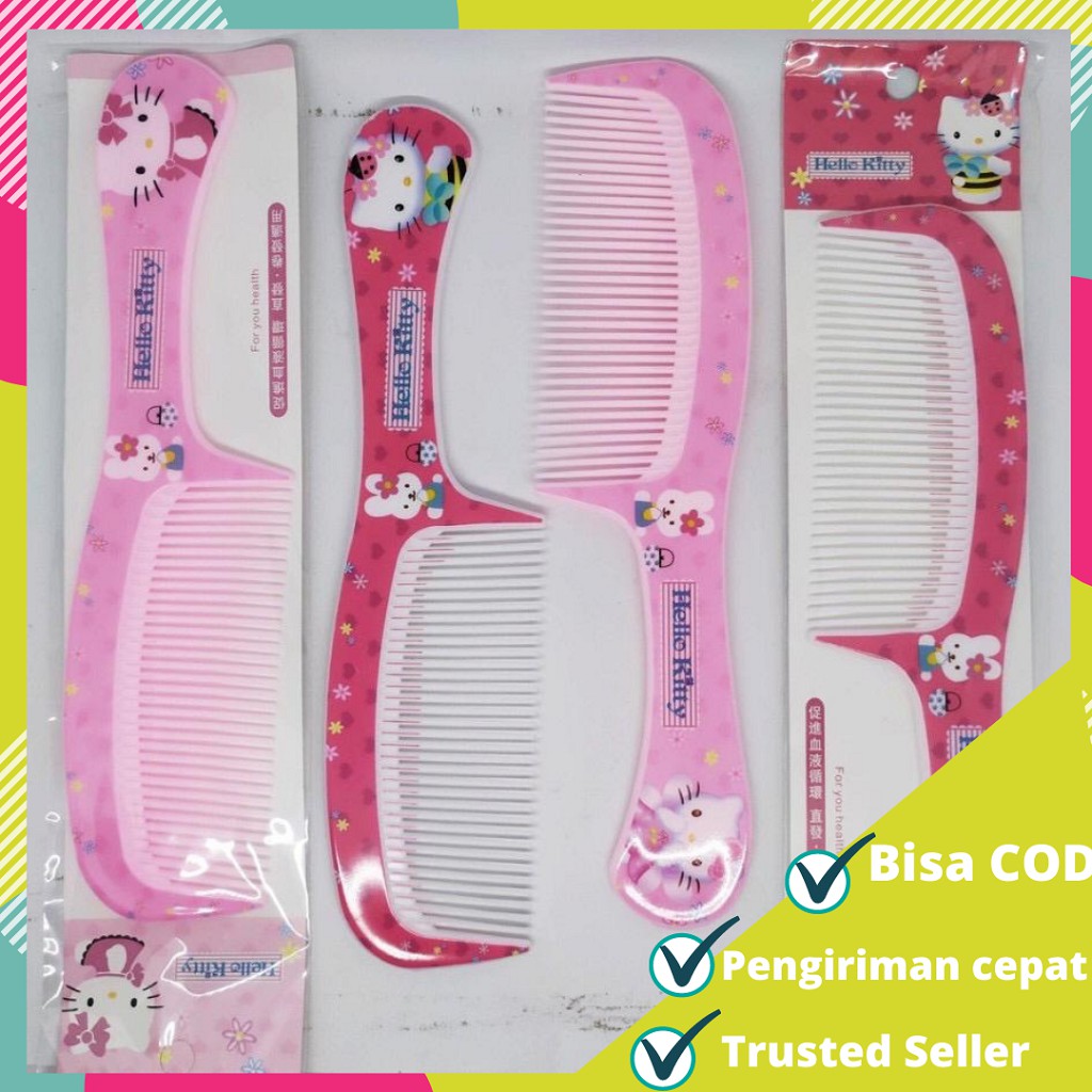 [BISA COD] Sisir Imut Gambar/ Karakter Lucu untuk Anak /Sisir Anak Hello Kitty/Sisir Anak Murah