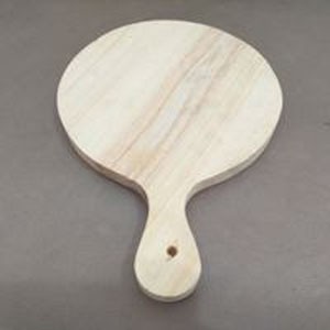 Papan Potong D 21x30cm/Talenan Kayu Tebal Model Raket Tenis Meja***