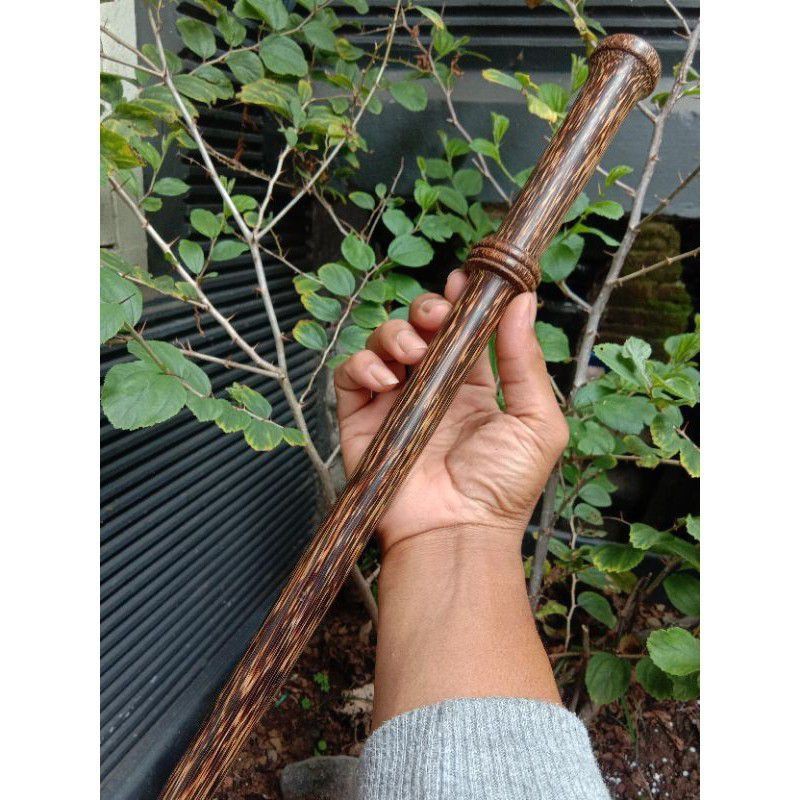 Tongkat komando tongkat bantu lansia kayu liwung macan asli