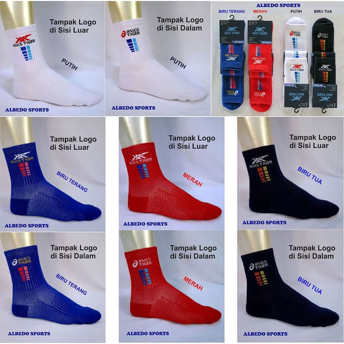 Asics Tiger Sepatu Kaos Kaki Badminton Bulutangkis Eagle Professional