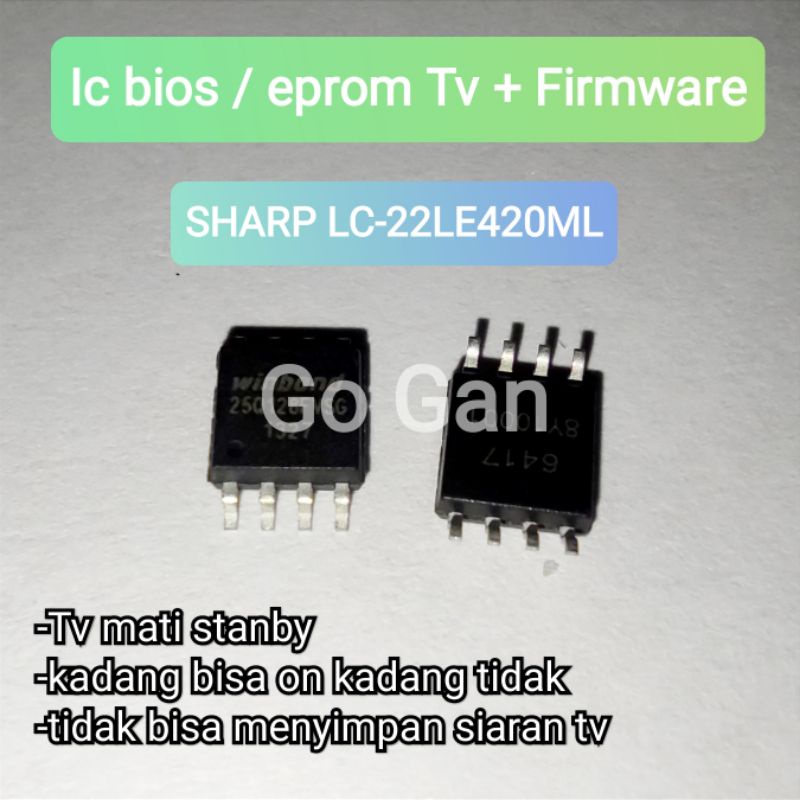 Jual FIRMWARE TV SHARP LC22LE420ML + IC (TINGGAL PASANG) Shopee