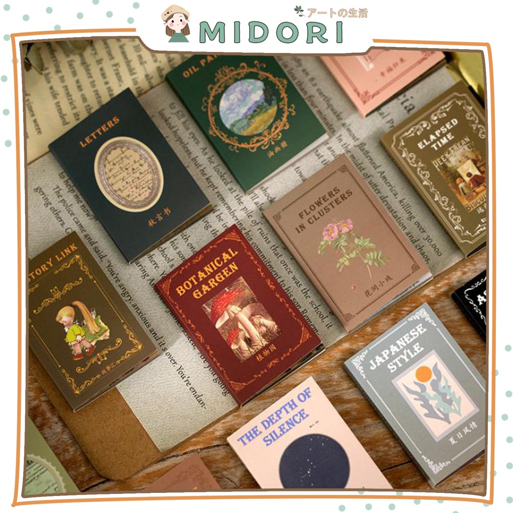 

[MIDORI] 50Pcs ONE PARTY TWO EPISODES Scrapbook Paper DIY Planner BuJo Kertas Decor Journal - B0321