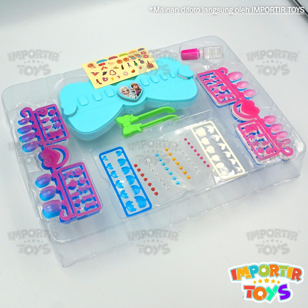 Nail Art Kutek Anak Hias Kuku FROZEN (KOMPLIT NAIL ART SET) - IMPORT