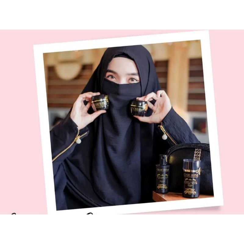 skincare glam shine gold series