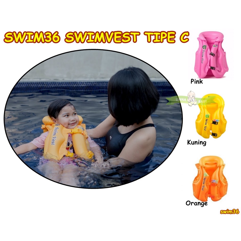 SWIM36 SWIMVEST TIPE A / tipe b / tipe C PELAMPUNG RENANG ANAK