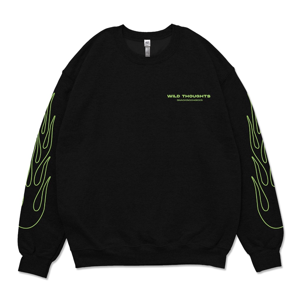 Crewneck - Snackingchoices Wild Though Black