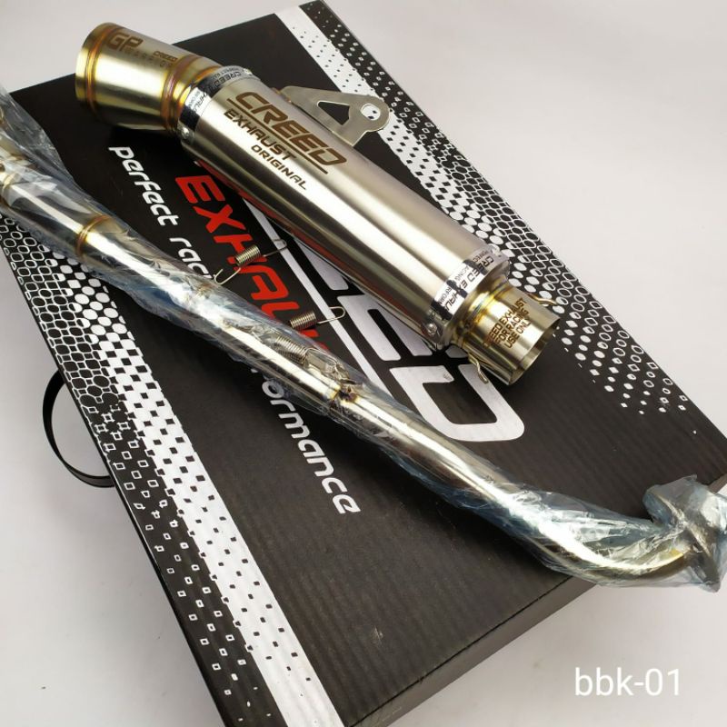 Knalpot racing creed original vega r/zr Jupiter z supra 110/125 smash dll