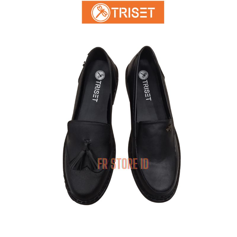 Sepatu Hitam Spatu Kerja Formal Kasut Triset Baru