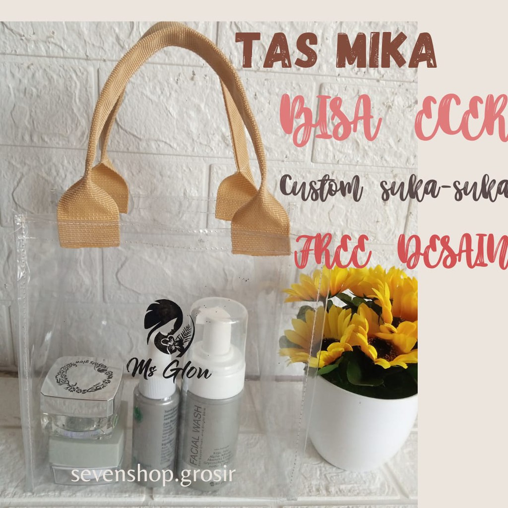 Tas Mika PVC Tas Hampers Custom Tas Kosmetik