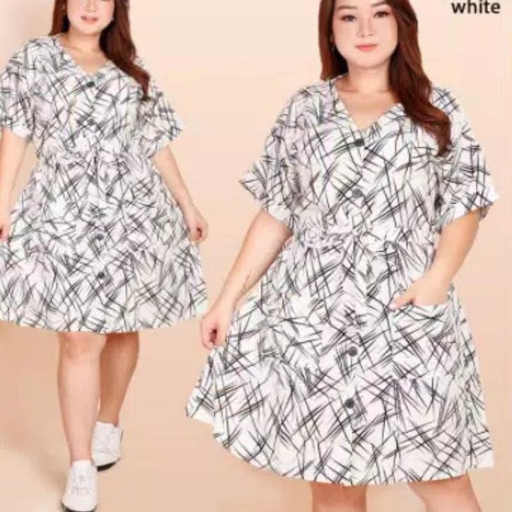 SALE Dress BIG SIZE JUMBO BIG SIZE TUNIK MAXI 7390 Wanita Gemuk ibu Hamil menyusui XXL XXXL kerja pe