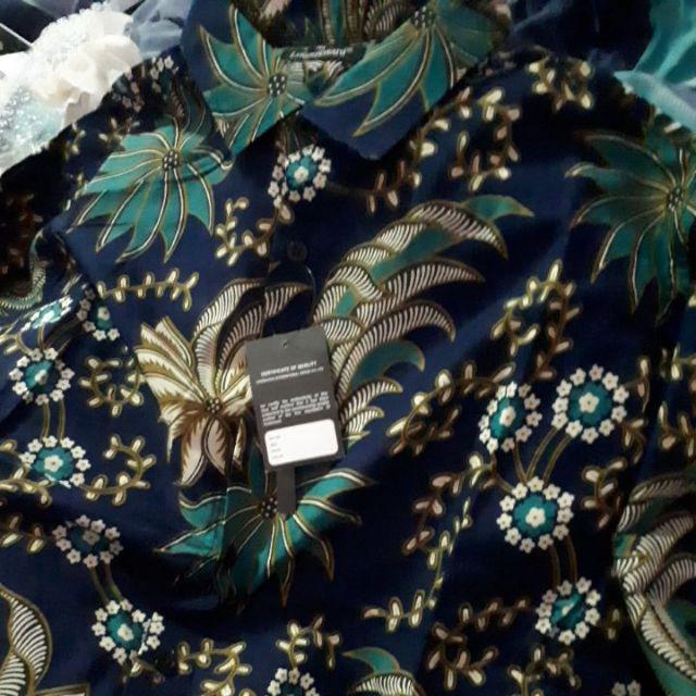 Odza Baju Pria Lengan Panjang Batik Modern Slimfit Pria Hem Solo