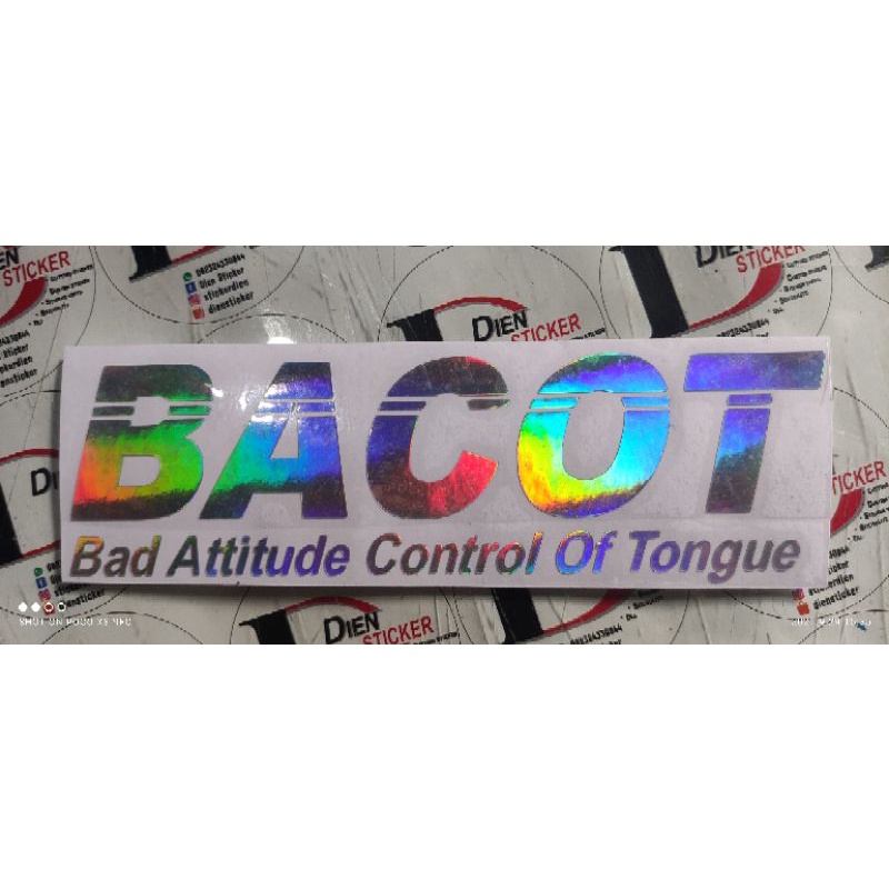 STICKER BACOT HOLOGRAM