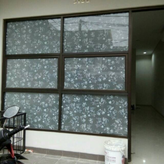 Stiker kaca / sticker kaca motif batik baru