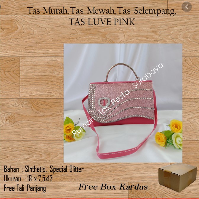 Tas Murah,Tas Mewah,Tas Selempang,TAS LUVE PINK