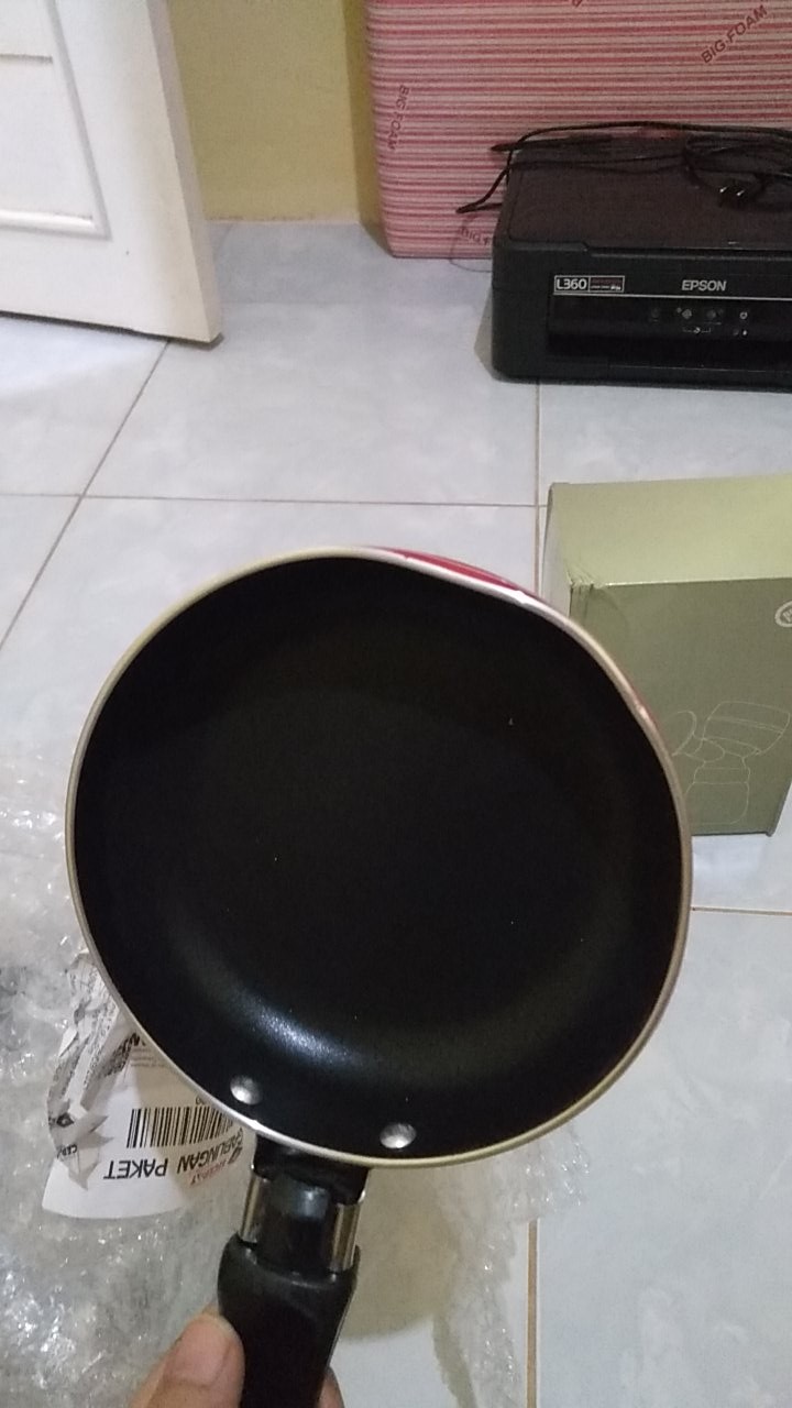 Kingtiam Mini Wajan Teflon Frying Pan Dapur Praktis Tahan Lama Pan Aluminium Dengan Pegangan