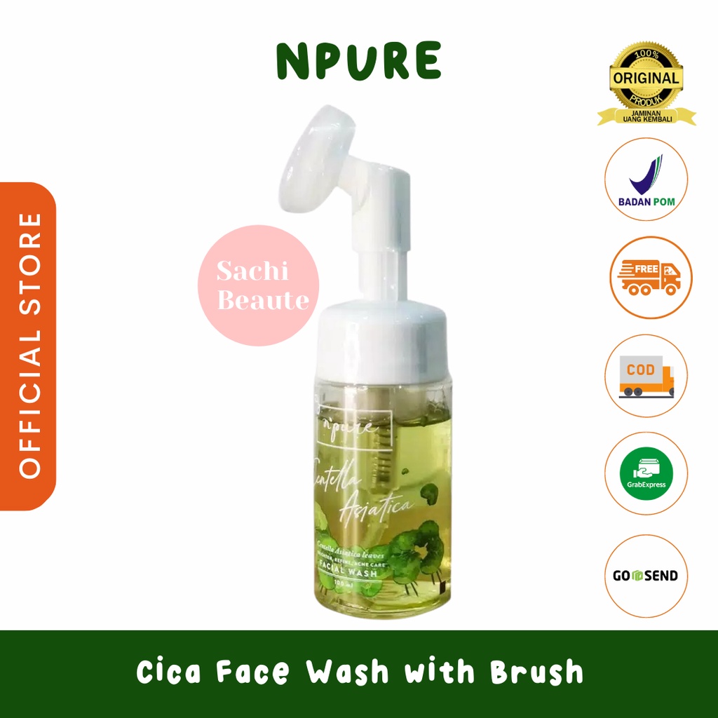 NPURE CICA Face Wash / NPURE CICA FACE WASH WITH BRUSH