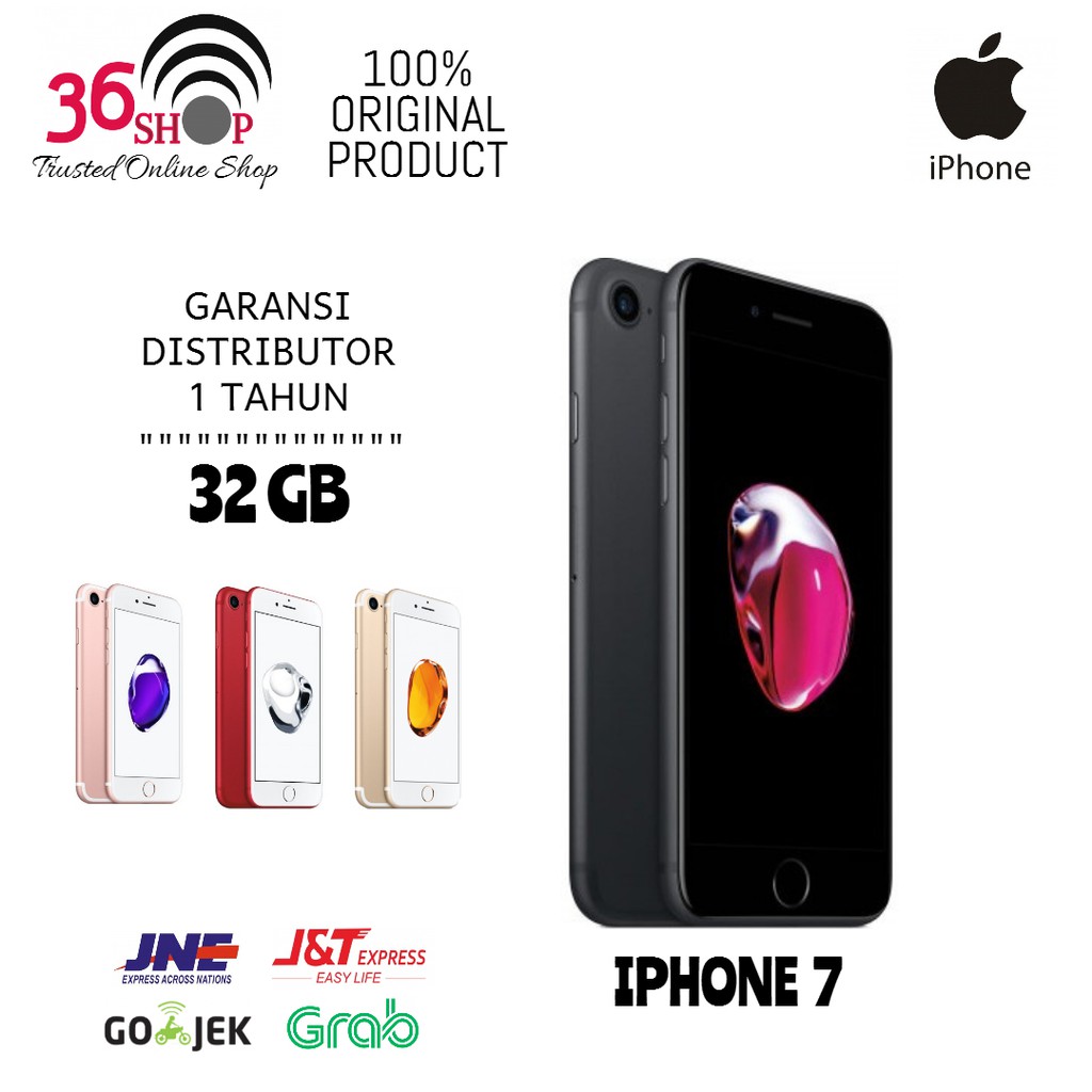 New Apple Iphone 7 32gb Black Red Gold Rose Garansi 1 Tahun Refurbised Factory Shopee Indonesia