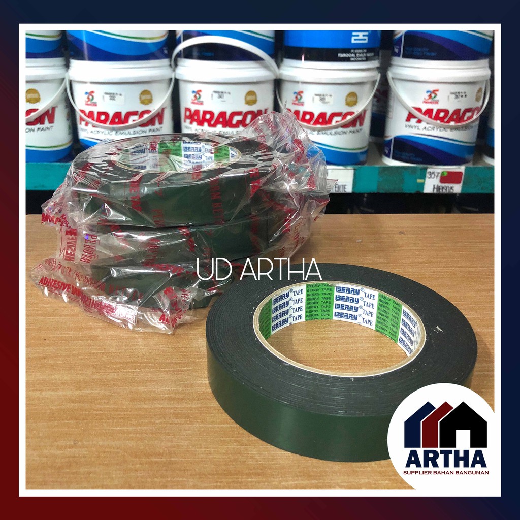 

Isolasi Double Tape Foam Hijau Berry / Doubletape Hijau - 1 pcs / Ecer