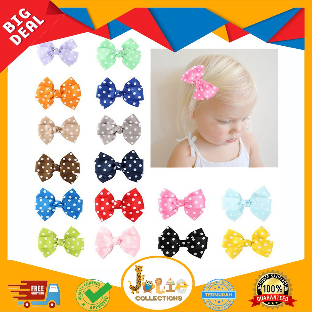 JOLIECOLLECTIONS JEPIT  RAMBUT  PITA POLKADOT KOREA JEPIT  