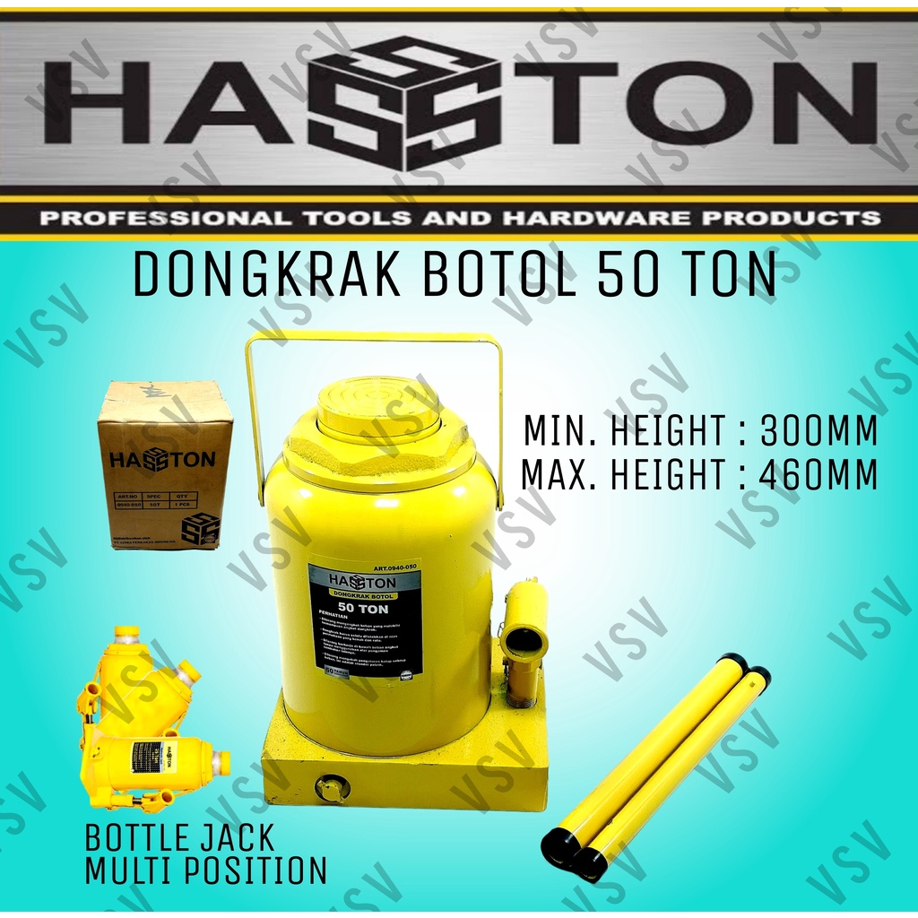 HASSTON Dongkrak Botol 50 Ton 0940-050