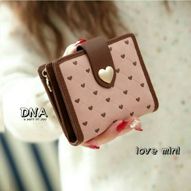 Dompet lipat murah/dompet love mini