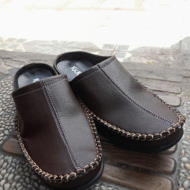 sepatu slop santai dan formal // sepatu slop rajut pria