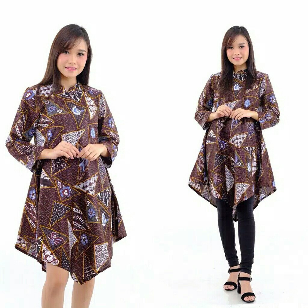 Benang Raja Gamis Batik Wanita Ukuran M L Xl Xxl Xxxl