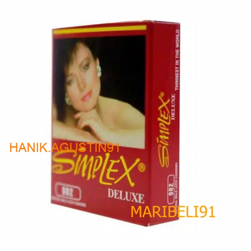 Kondom Simplex Deluxe Red - 3 Pcs / Kondom Paling Aman maribeli91