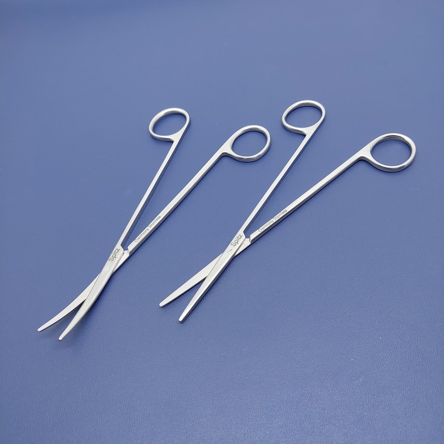Alat Medis Alkes Metzenbaum-Fino Dissecting Scissors 18 cm|Spitz|Premium Finishing|Gunting Medis|Gunting Dokter|Gunting Operasi