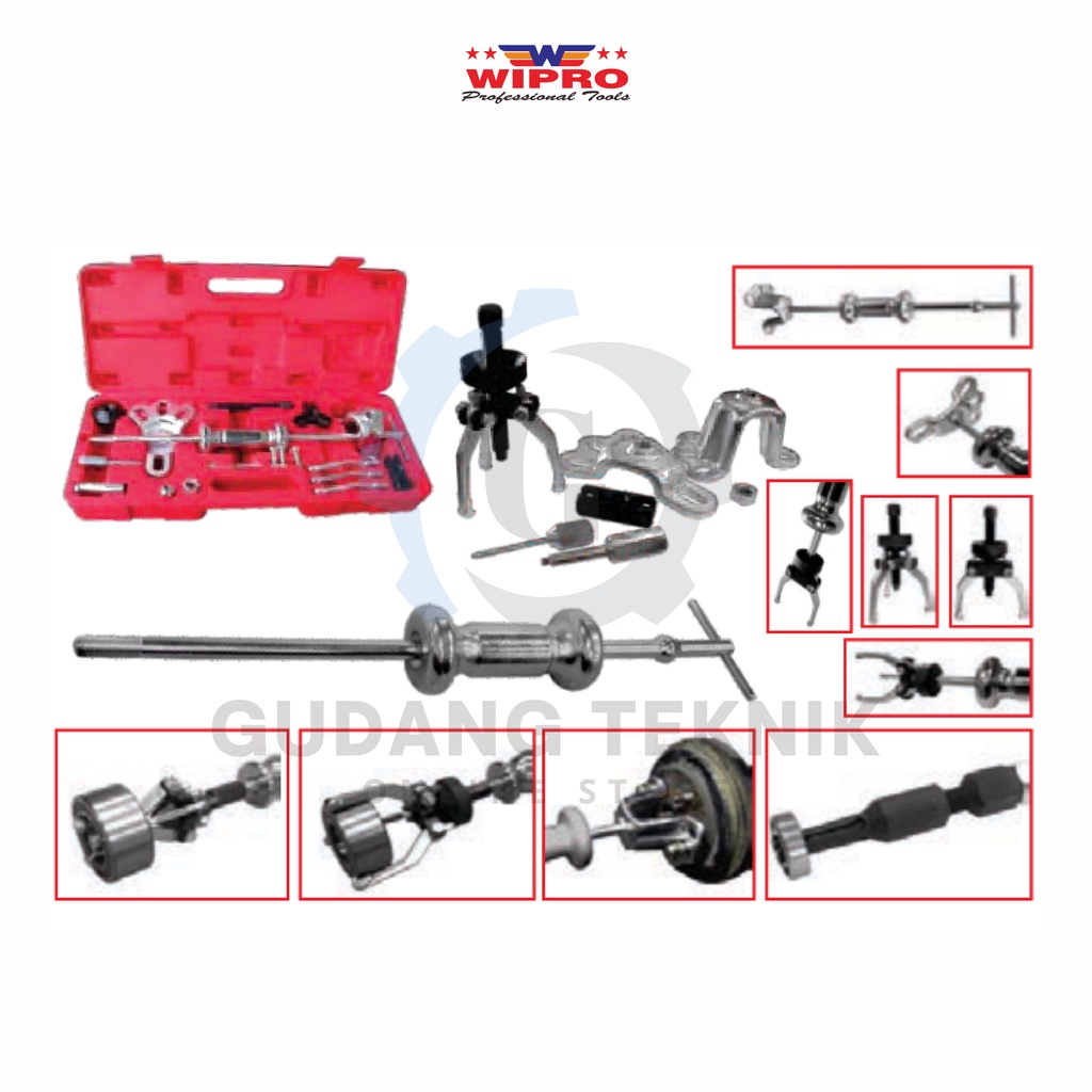 Universal Axles Slide Hammer Set WIPRO WP-1301 / Alat Lepas Laker Bearing Axle WIPRO WP1301 - WP 1301 Wipro