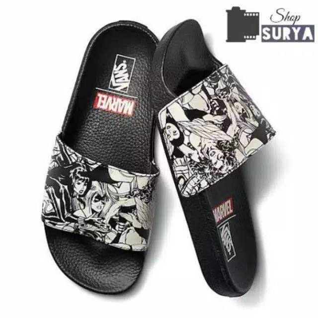 [Bisa COD] SUPER MURAH !! SANDAL SLIP ON VENNS MARVELL / SANDAL SLOP VENNS MARVEL KARAKTER / SENDAL VANSS PRIA WANITA