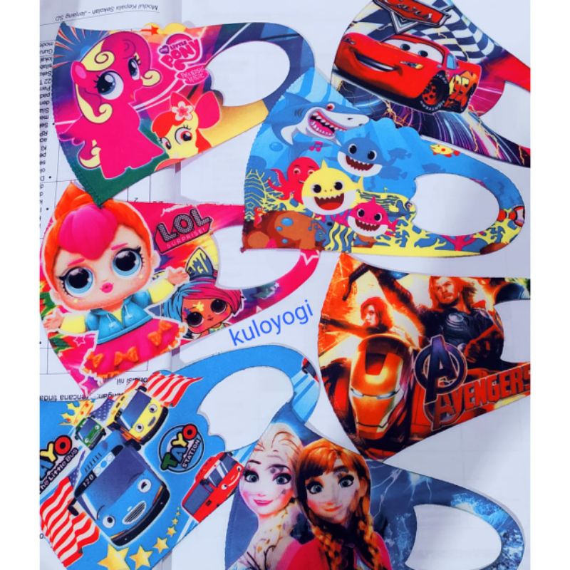 Masker Anak Scuba Karakter Anak