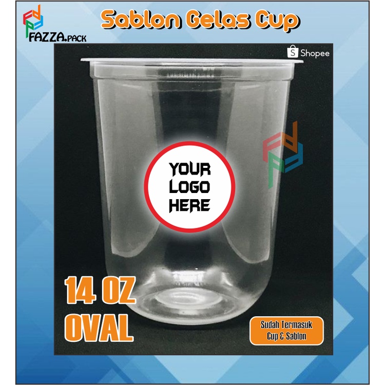 

Sablon Cup 14 OZ oval Sablon Cup Murah Cepat
