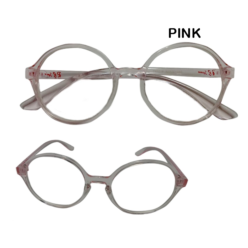 Kacamata Bulat Bundar Gaya Retro Classic Untuk Pria Wanita Kacamata Fashion Transparan Round Eyeglasses Unisex Kacamata Gaya Wanita Remaja Kacamata Normal Termurah