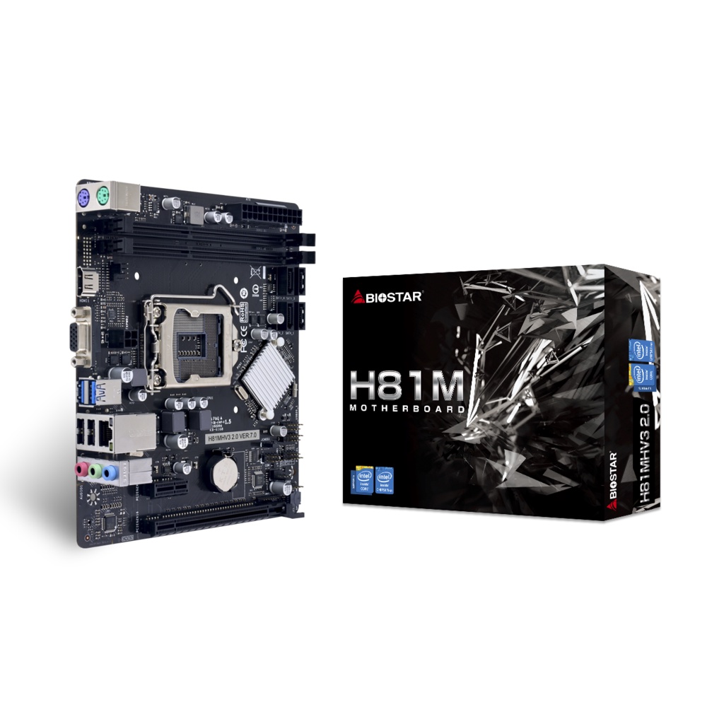 BIOSTAR H81 LGA 1150 SOCKET MOTHERBOARD