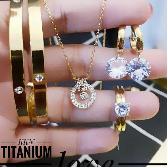 Titanium Set Perhiasan 1623n