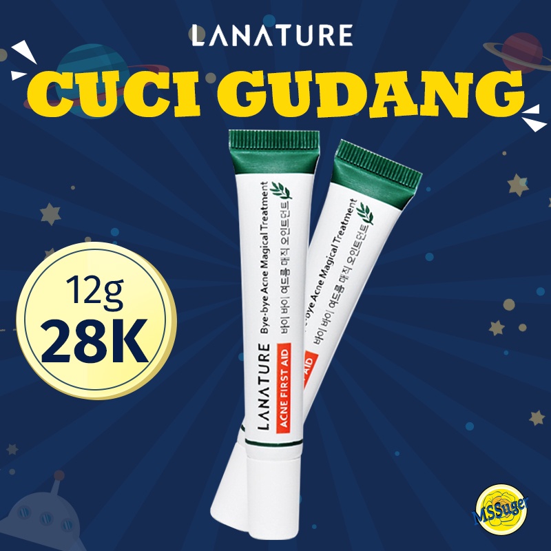 Lanature-Bye-bye Acne Magical magical Treatment  spot cream/ LA NATURE ANTI ACNE Hilangkan Jerawat