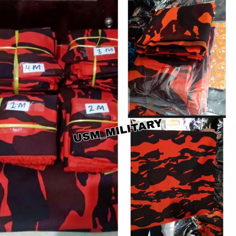 Kain loreng PP . Kain loreng Pemuda Pancasila (Meteran)