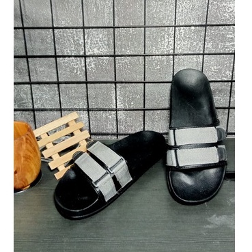 Sandal Pria Slop Kekinian Terbaru/Sandal Fashion/Sandal Murah/Sandal Terlaris COD