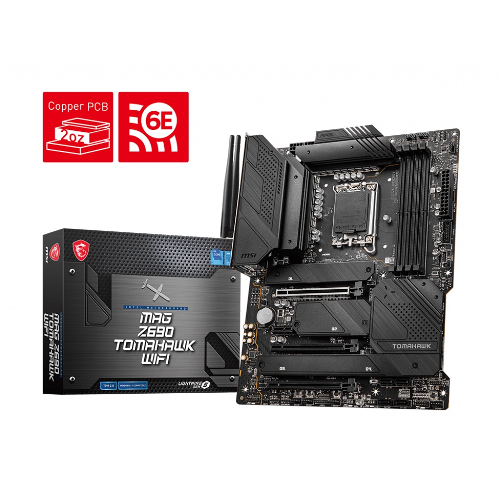 MSI MOTHERBOARD MAG Z690 TOMAHAWK WIFI DDR5 Intel Z690 LGA 1700 ATX