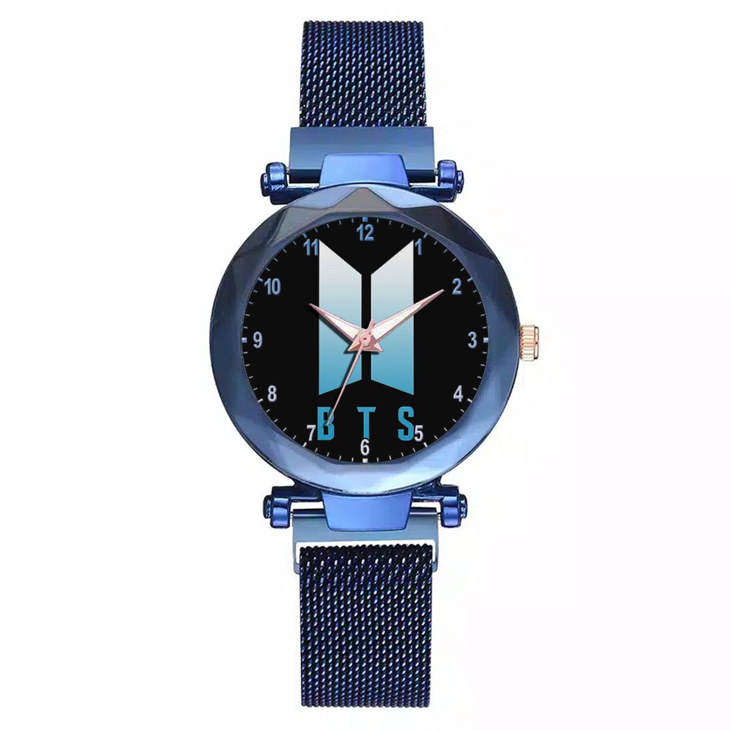 Jam Tangan Wanita Custom - KPOP BTS Free Box &amp; Batre Cadangan 5