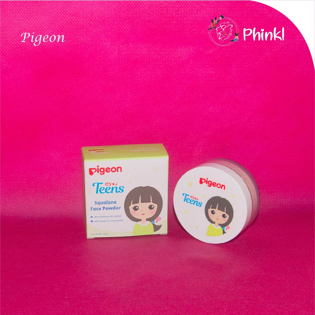 `ღ´ PHINKL `ღ´ քɨɢɛօռ Pigeon Face Powder remaja Teens bedak tabur untuk ABG ke kampus sekolah anti wajah berminyak