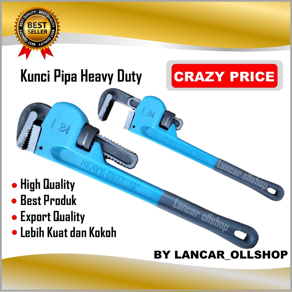 Kunci Pas Pipa 12 inch / 14 inch / 18 inch / Kunci Pipa / Kunci Ledeng