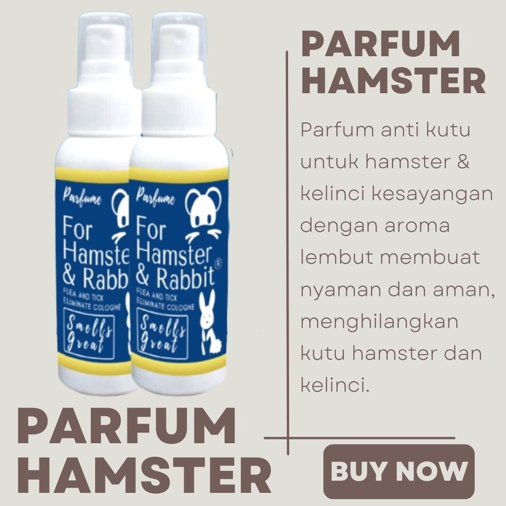 PARFUM KELINCI HAMSTER PELEMBUT BULU PREMIUM WANGI TAHAN LAMA FEZONE