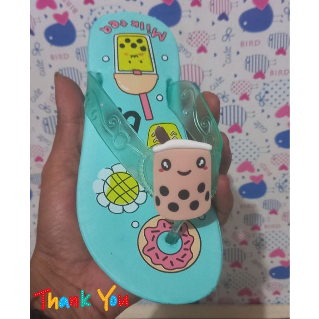 sandal jepit anak cewek karakter boba