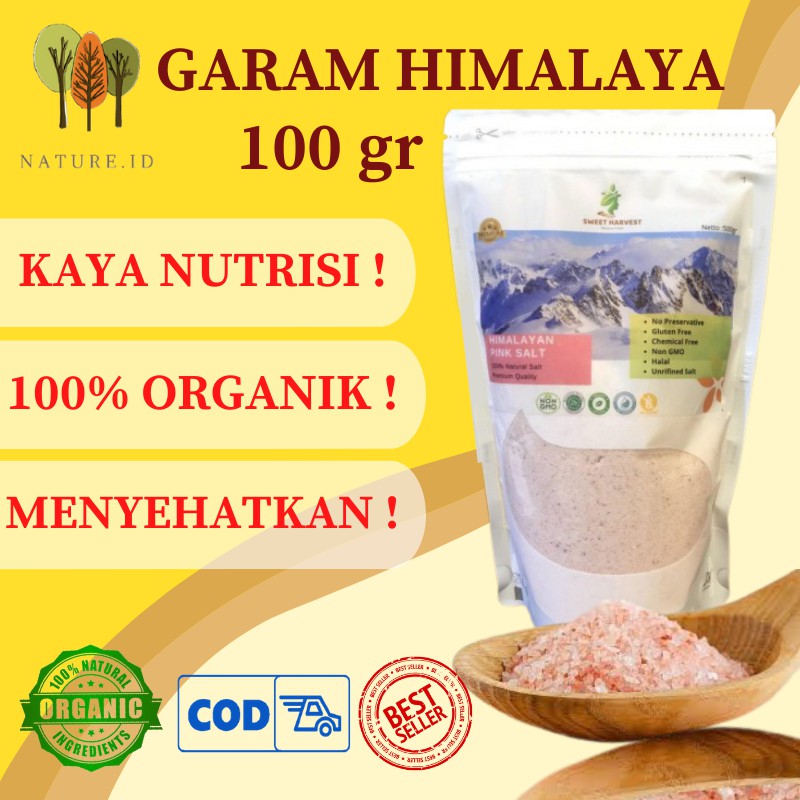 

GARAM HIMALAYA HIMALAYAN SALT ORIGINAL PINK SALT ORGANIC 100gr