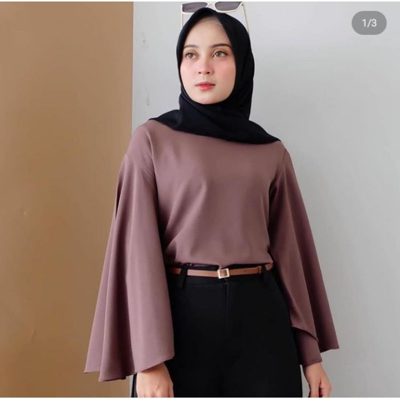 Trum Blouse Mc Baju Wanita Atasan Wanita Blouse Wanita Masa Kini Blouse Terbaru 2021 Shopee Indonesia