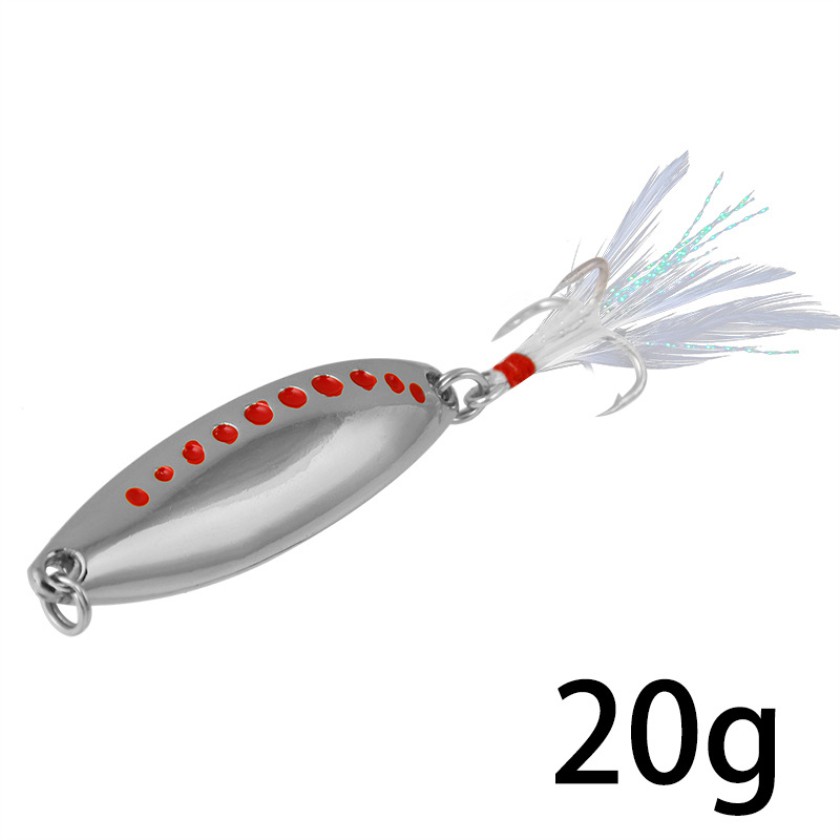 2Pcs Spoon Spinner Umpan Pancing 2.5/5/7.5/10/15/20g Swimbait Fishing Lure Ikan Bass Bait Jigging