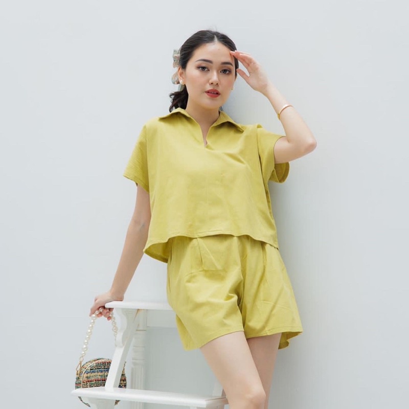 Arianna Linen Short Set-1