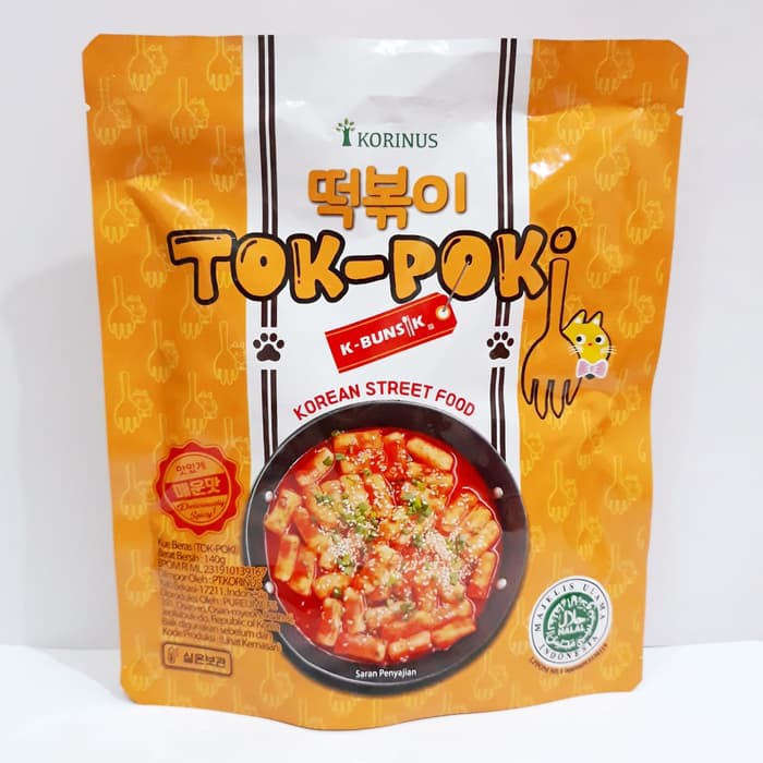 

BEST SELLER Korinus Tteokbokki Instan 140gr (Kue Beras + Bumbu) Halal Import Korea TERBARU